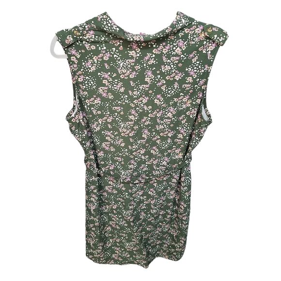 No Boundaries Womens Sz XL Green Floral Sleeveless Sundress - Picture 9 of 9